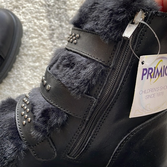 Primigi girls genuine leather black ankle boot,size 4 to 4.5 kids,  sz 37 euro - Picture 5 of 6